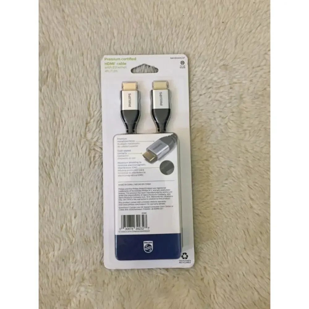 Philips 4' Premium HDMI Cable High Speed with Ethernet - Black
